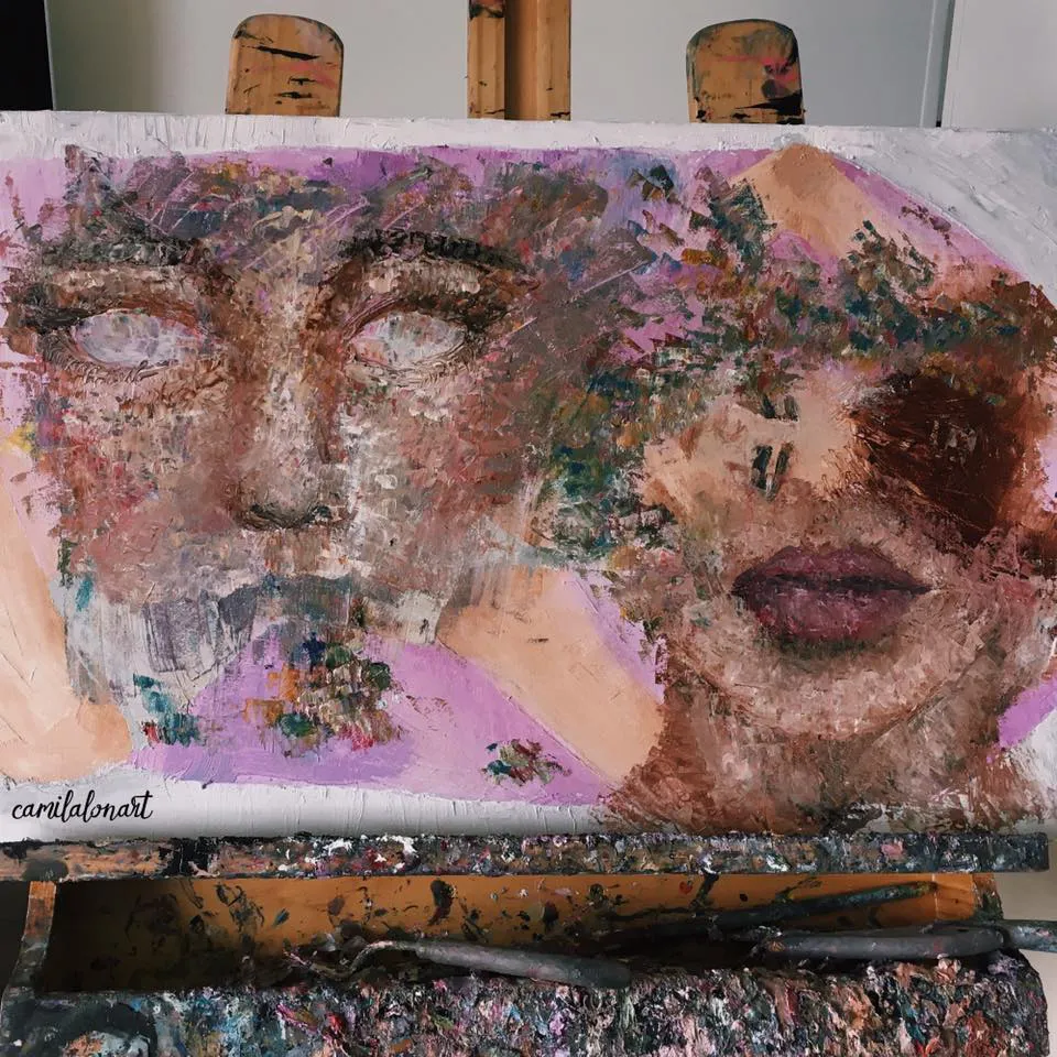 EllaSeBañaEnIlusionesParaLimpiarLasImpurezas — Oil, 2016