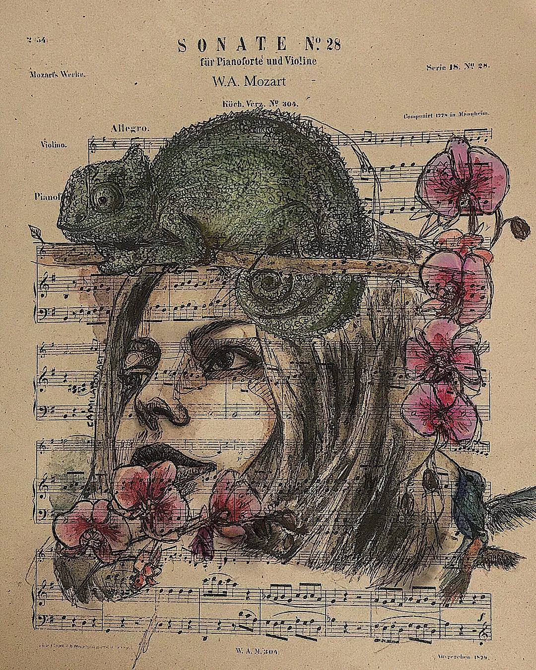 SonataN28 — Watercolor Pen., 2016