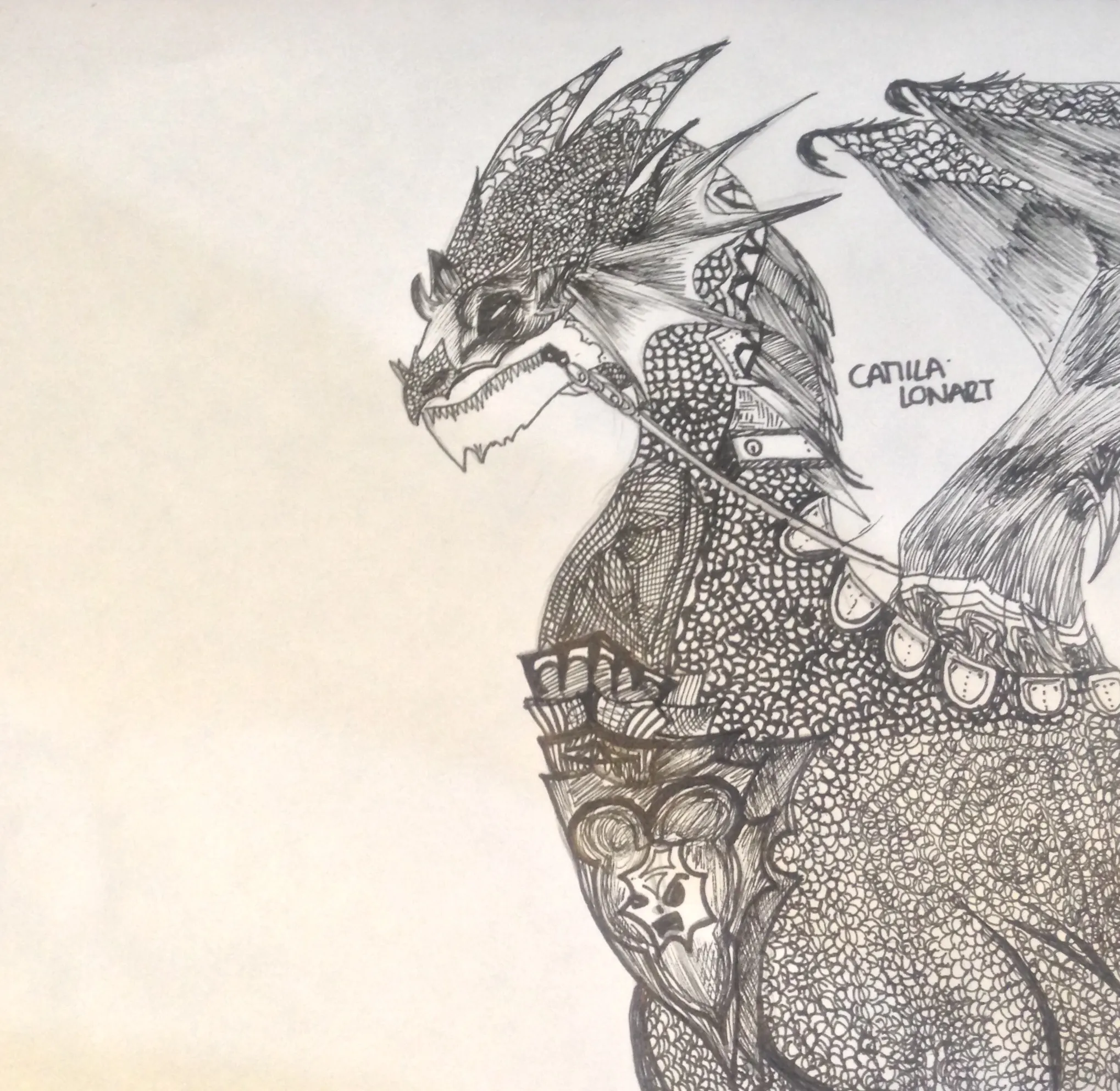 Dragon — Color Pencil, 2012