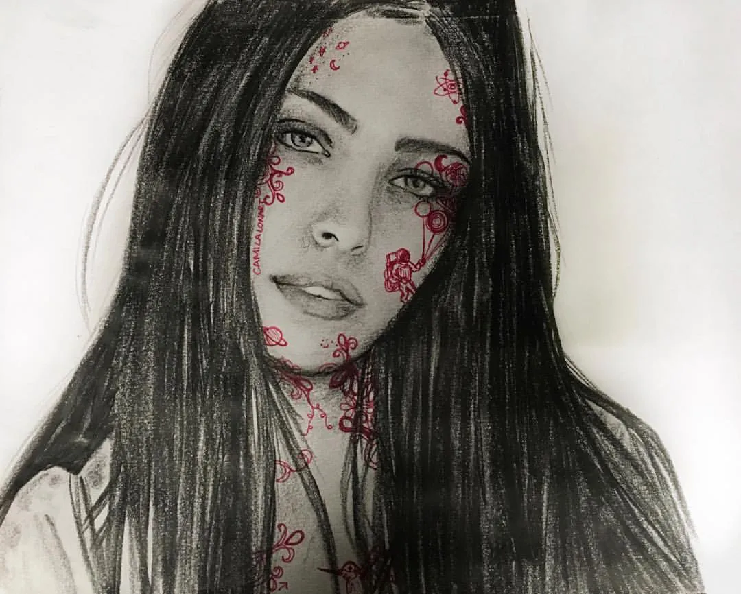 AngelicaSalazar — Pencil Watercolor Ink Pen, 2017