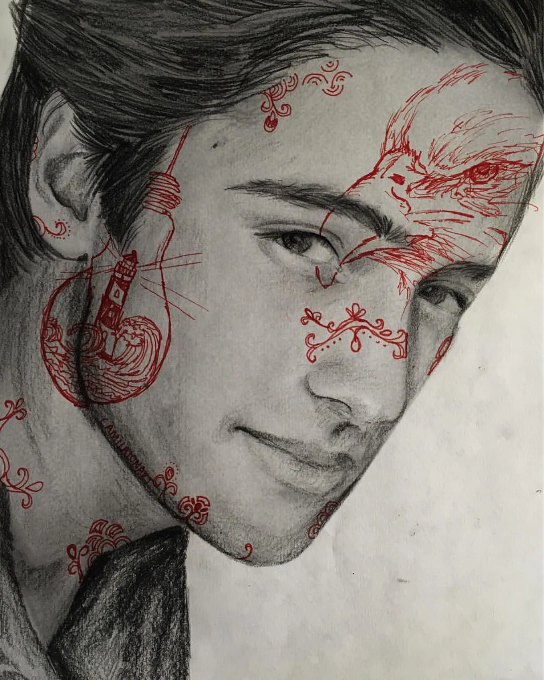 PabloCastano — Pencil Watercolor Ink Pen, 2017