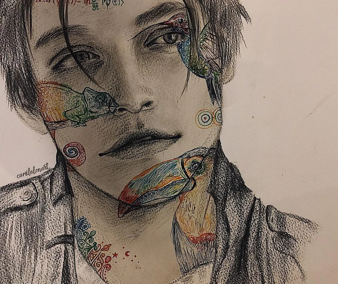 Retrato — Pencil Watercolor Ink Pen, 2017