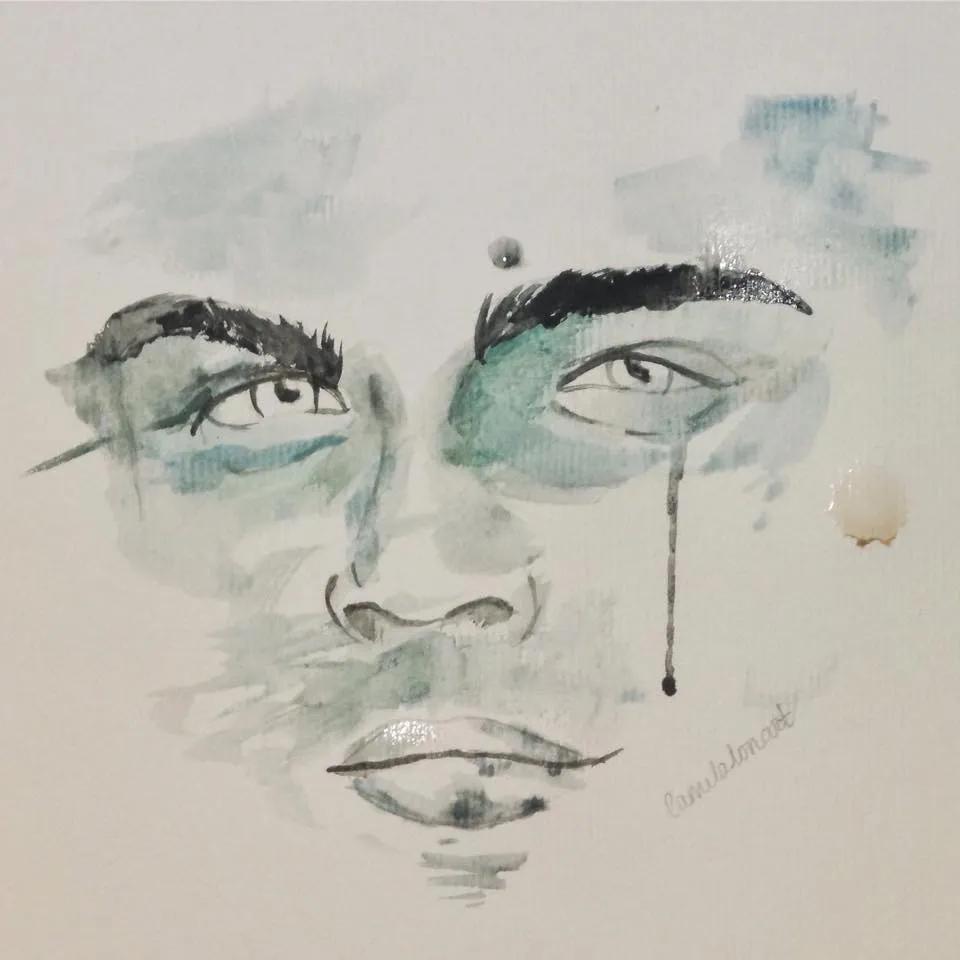 Rostro1 — Watercolor, 2016