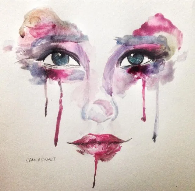 Rostro2 — Watercolor, 2016