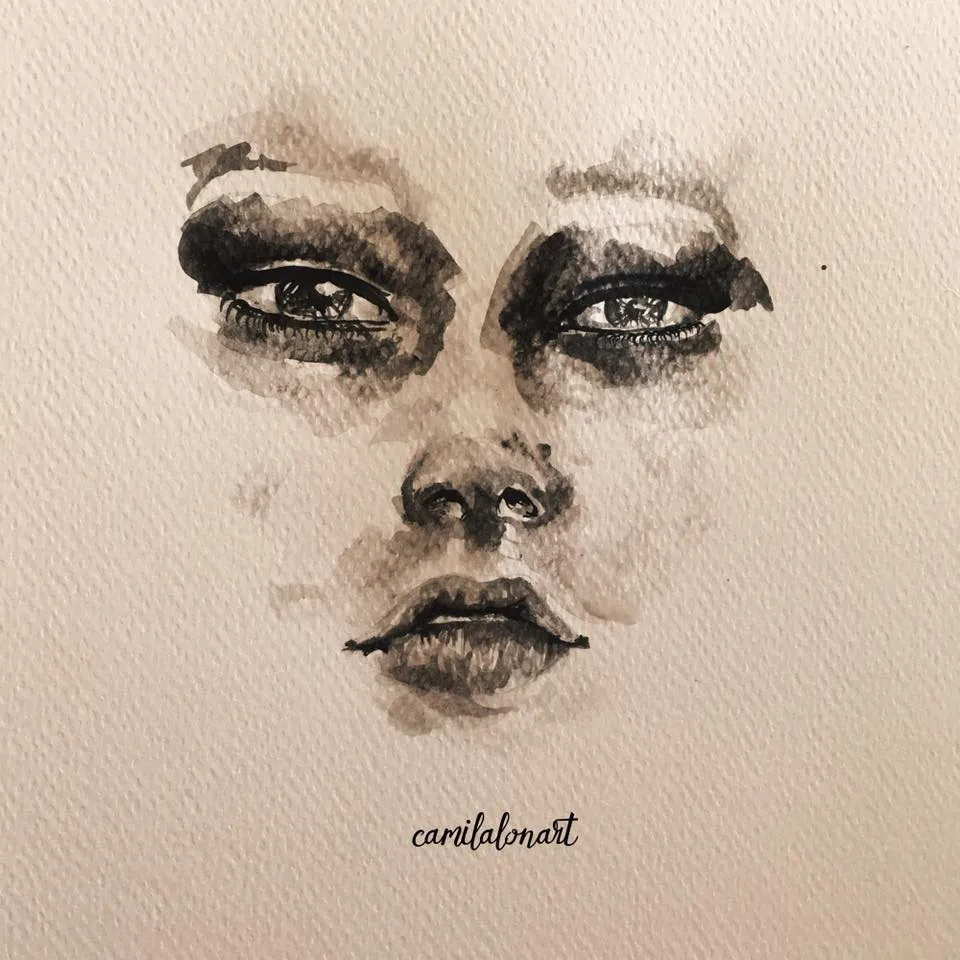 Rostro3 — Watercolor, 2016