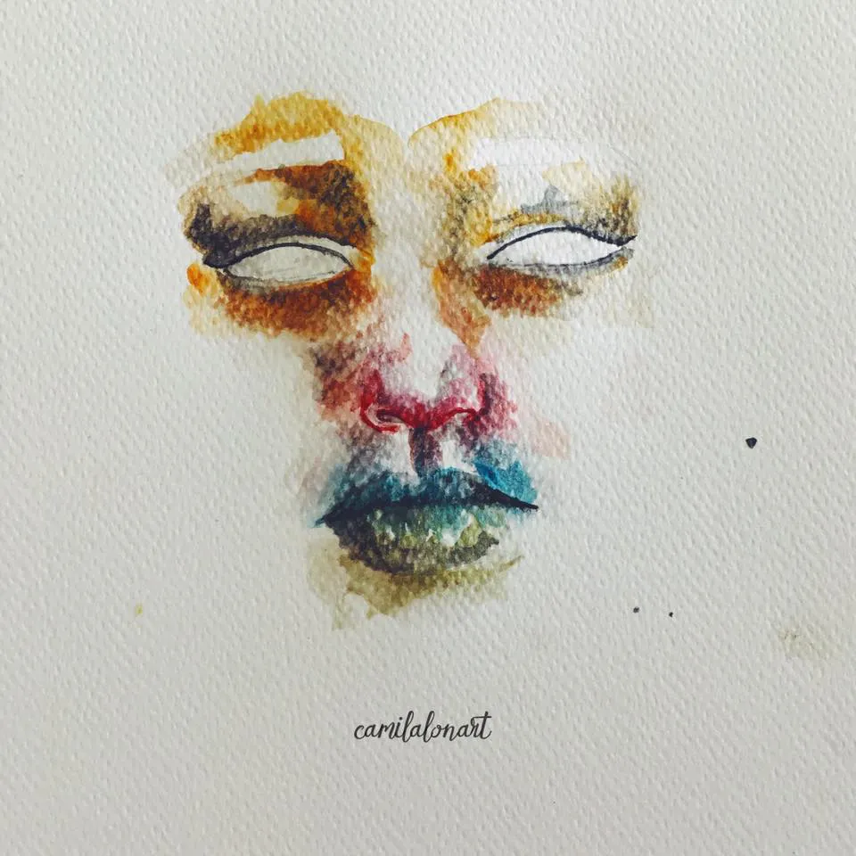 Rostro4 — Watercolor, 2016