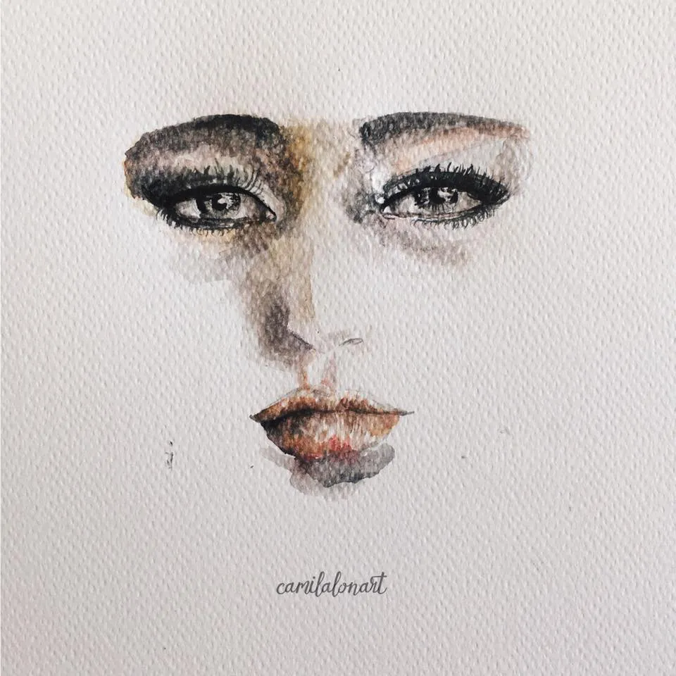 Rostro5 — Watercolor, 2016