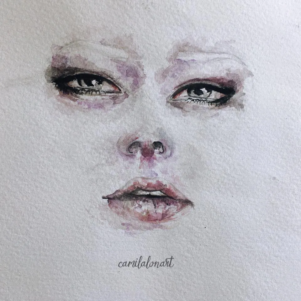 Rostro7 — Watercolor, 2016