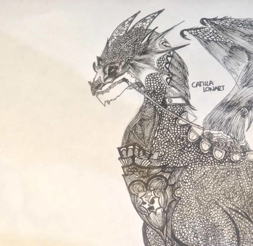 Dragon — Color Pencil, 2012