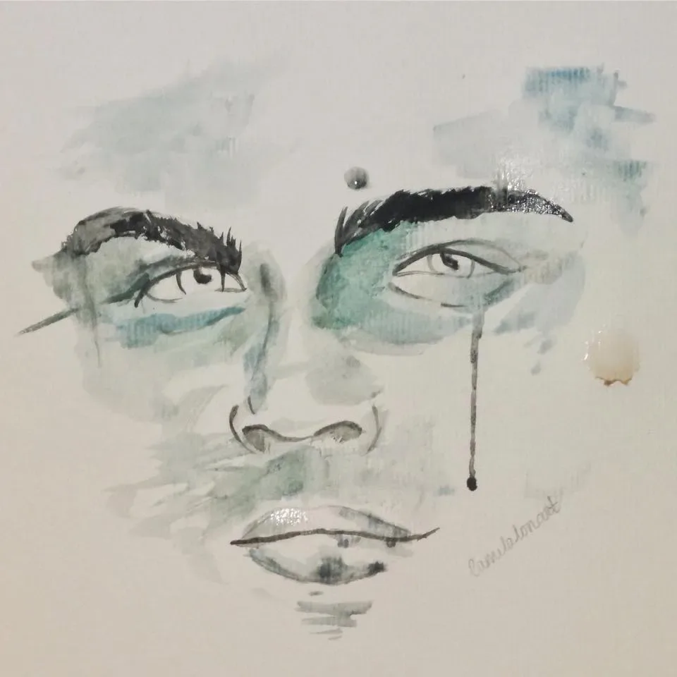 Rostro1 — Watercolor, 2016