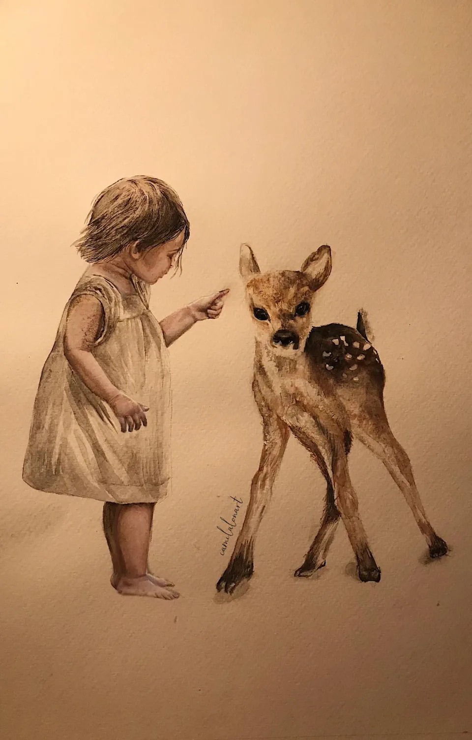 Kind — Watercolor on paper